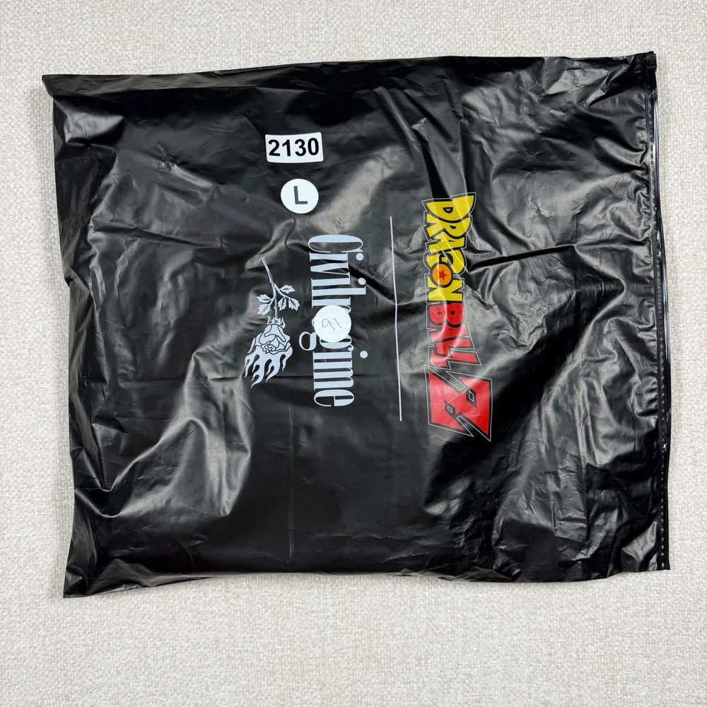 Civil Regime x Dragon Ball Z Trunks Oversized Graphic Tee Black Large Brand New
